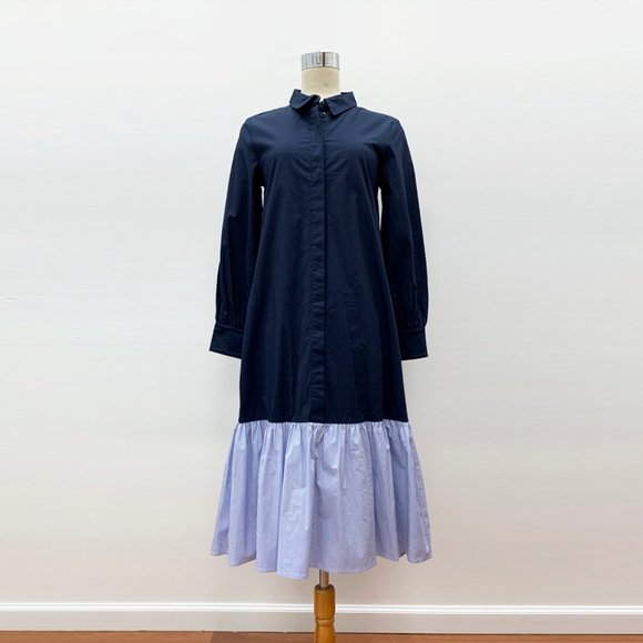 Stripe Button Down Shirt Dress (Dot & Stripe) - Picture 2 of 4